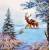 Serwetka decoupage firmy AMBIENTE rodzina sarenek 33x33cm